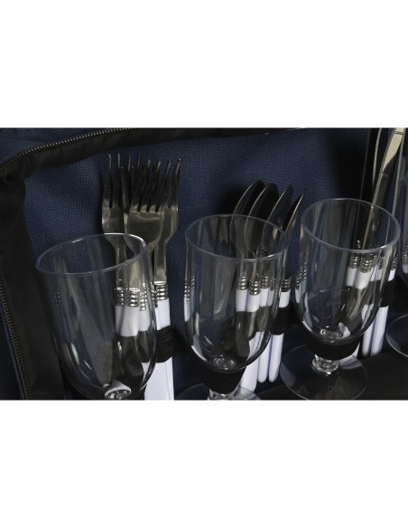 Set de pique-nique DKD Home Decor 43 x 23 x 29 cm Blue marine
