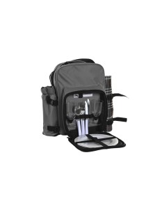 Set de pique-nique DKD Home Decor 28,5 x 20 x 39 cm Gris foncé