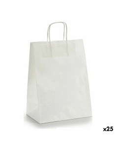 Sac en papier Pincello 24312 Blanc 24 x 12 x 40 cm (25 Unités)
