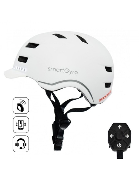Casque pour Trottinette électrique Smartgyro SMART PRO Blanc