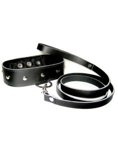 Ensemble Collier et laisse en cuir Sportsheets ss432-02