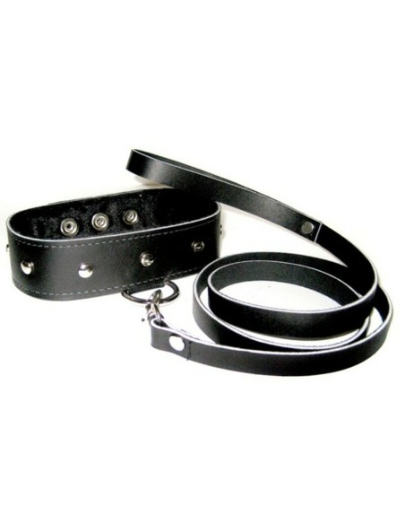 Ensemble Collier et laisse en cuir Sportsheets ss432-02