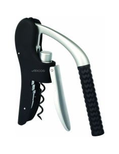 Tire-bouchon Arcos Noir Argenté Zinc ABS