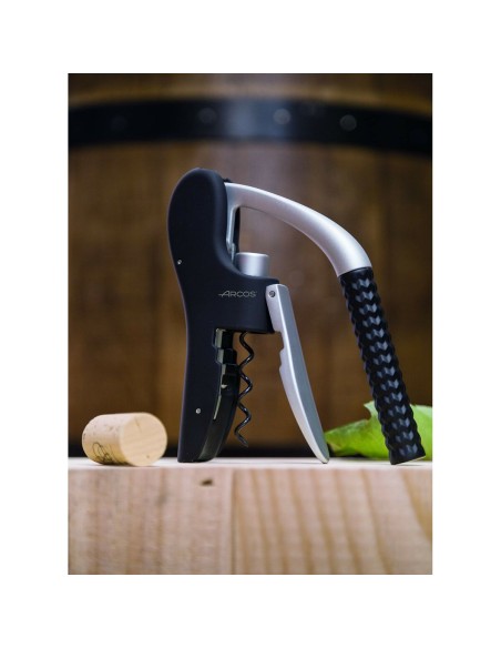 Tire-bouchon Arcos Noir Argenté Zinc ABS