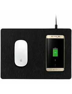 Tapis de Souris avec Chargeur Sans Fil Qi MiniBatt MB-PAD Noir 2