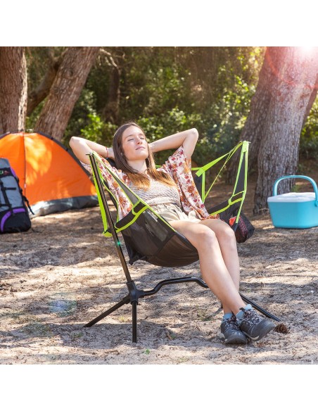 Chaise Pliable de Camping à Bascule Kamprock InnovaGoods