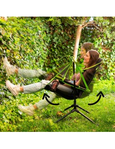 Chaise Pliable de Camping à Bascule Kamprock InnovaGoods 2
