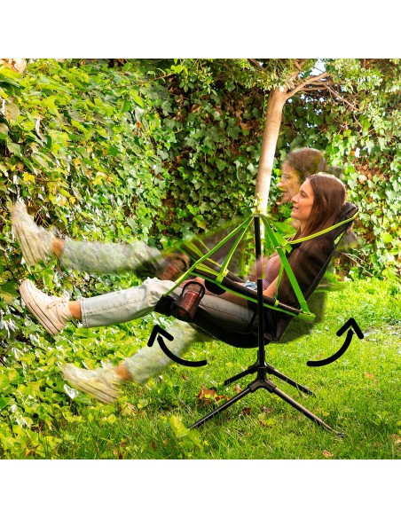 Chaise Pliable de Camping à Bascule Kamprock InnovaGoods