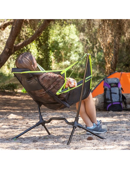 Chaise Pliable de Camping à Bascule Kamprock InnovaGoods