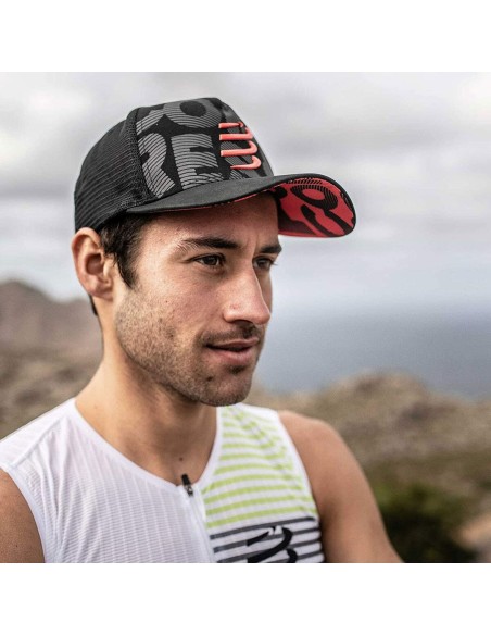 Casquette Unisex Compressport Trucker Noir
