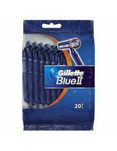 Rasoirs Jetables Gillette Blue II 20 Unités