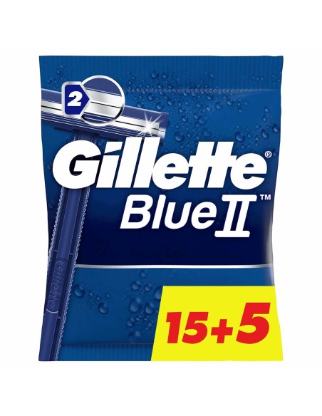 Rasoirs Jetables Gillette Blue II 20 Unités