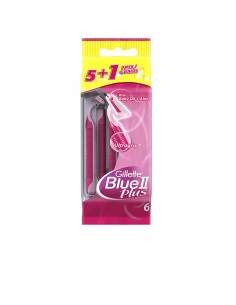 Rasoirs Jetables Gillette Blue II Plus 6 Unités