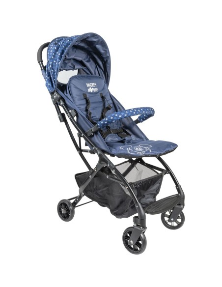 Poussette pour bébé Mickey Mouse CZ10395 Bleu Pliable