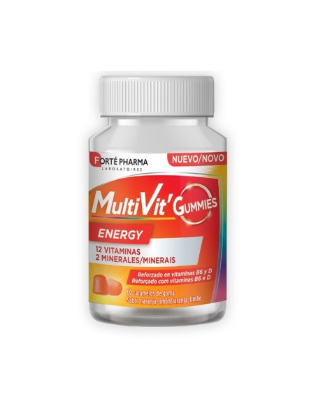 Supplément Alimentaire Forté Pharma Multivit Energy Bonbons gélifiés 60 Unités