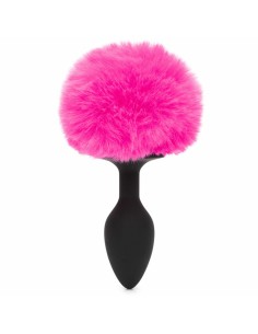Plug Anal Happy Rabbit Fuchsia Noir/Rose Petit (7,6 cm)