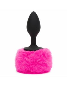 Plug Anal Happy Rabbit Fuchsia Noir/Rose Petit (7,6 cm) 2