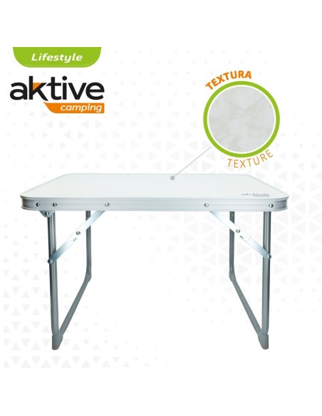 Table Piable Aktive Blanc 60 x 40 x 40 cm (4 Unités)