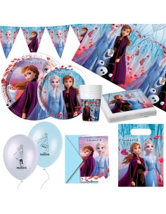 Set d'articles de fête Frozen 66 Pièces