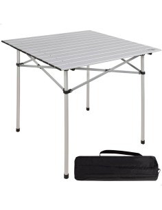 Table Piable Aktive Argenté Aluminium 70 x 70 x 70 cm (4 Unités) 2