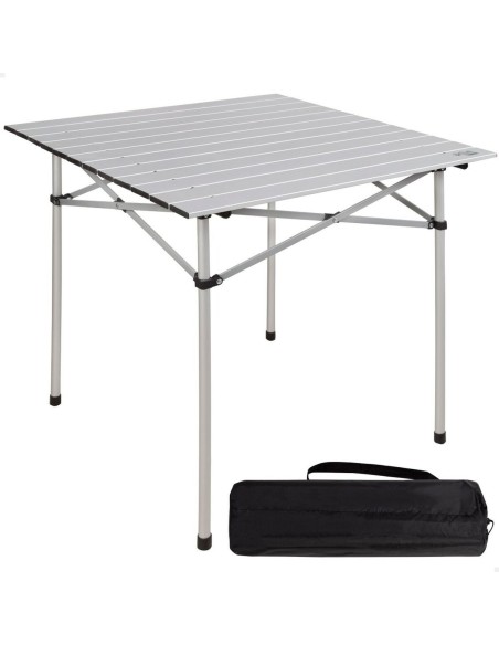 Table Piable Aktive Argenté Aluminium 70 x 70 x 70 cm (4 Unités)