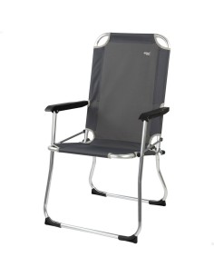Chaise de camping pliante Aktive Gris foncé 45 x 91 x 47 cm (6 Unités) 2