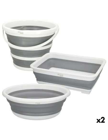 Lot de seaux Aktive Pliable 2 Unités
