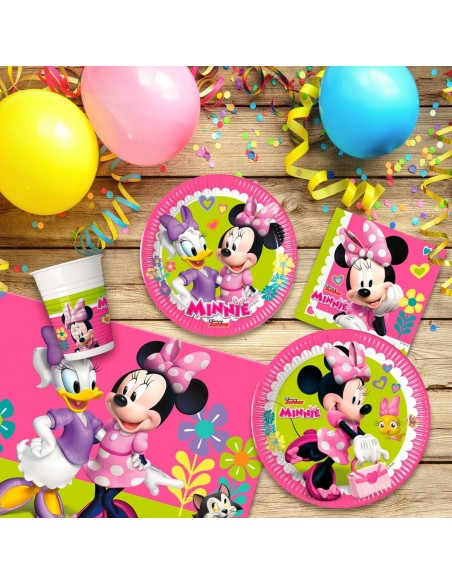 Set d'articles de fête Minnie Mouse 66 Pièces