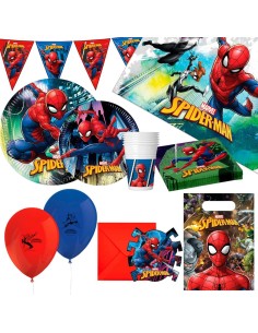 Set d'articles de fête Spider-Man 66 Pièces