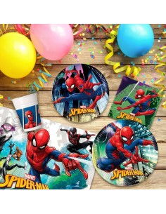Set d'articles de fête Spider-Man 66 Pièces 2