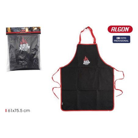 Tablier Algon 61 x 75,5 cm Noir Barbecue