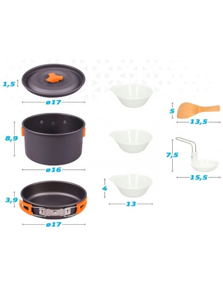 Ensemble de Cuisine Aktive 4 Unités