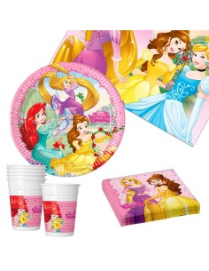 Set d'articles de fête Disney Princess 37 Pièces