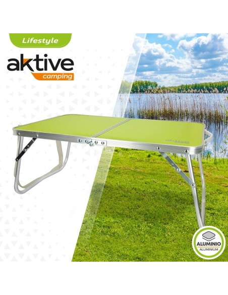 Table Piable Aktive Pistache 60 x 25 x 40 cm (4 Unités)