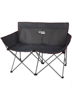 Canapé deux places Aktive Noir Pliable 107 x 88 x 63 cm (2 Unités) 2