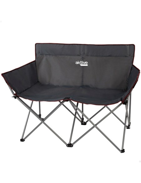 Canapé deux places Aktive Noir Pliable 107 x 88 x 63 cm (2 Unités)