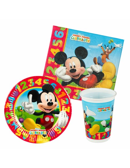 Set d'articles de fête Mickey Mouse (6 Unités)
