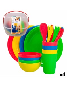 Set de pique-nique Aktive 22,5 x 1,5 x 22,5 cm polypropylène (4 Unités)