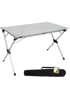 Table Piable Aktive Argenté Aluminium 110 x 70 x 70 cm (4 Unités) 2