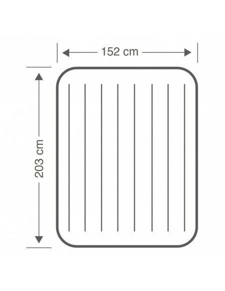Air bed Intex 152 x 25 x 203 cm (3 Unités)