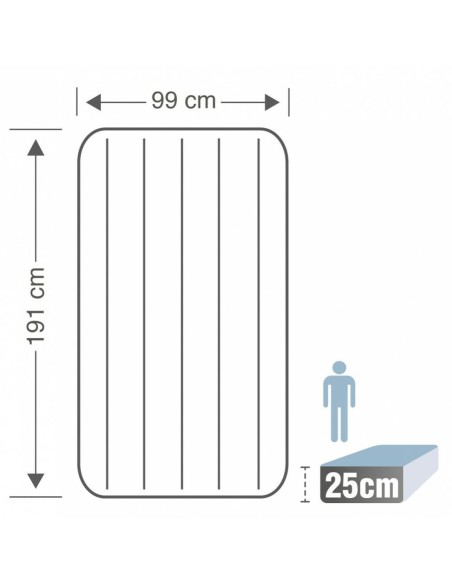 Air bed Intex 99 x 25 x 191 cm (4 Unités)