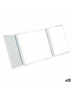 Miroir de Poche Berilo YXL2150-CC01 Blanc ABS 1,5 x 9,5 x 11,5 cm Lumière LED (12 Unités)