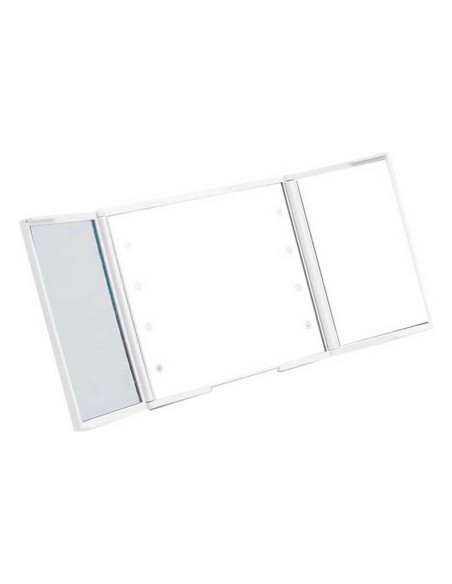 Miroir de Poche Berilo YXL2150-CC01 Blanc ABS 1,5 x 9,5 x 11,5 cm Lumière LED (12 Unités)