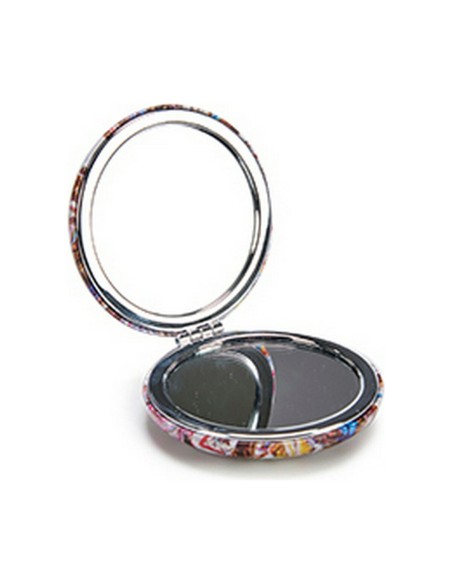 Miroir de Poche Verre Plastique 8 x 2,4 x 8 cm (12 Unités)