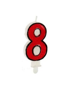 Bougie Anniversaire Numéro 8 (12 Unités) 2