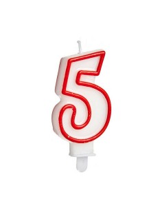 Bougie Anniversaire Numéro 5 (12 Unités) 2
