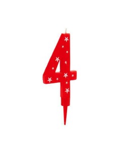 Bougie Anniversaire Numéro 4 (12 Unités) 2