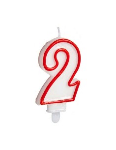 Bougie Numéro 2 Anniversaire (12 Unités) 2