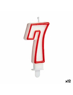 Bougie Anniversaire Numéro 7 (12 Unités)