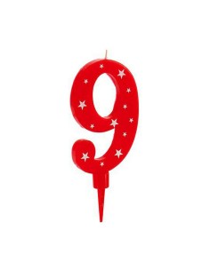 Bougie Anniversaire Numéro 9 (12 Unités) 2